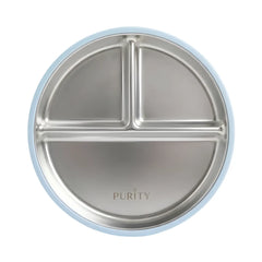 Plato de Acero Purity Celeste