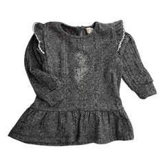 Polerón Floral Kina Gris Oscuro - Compostura