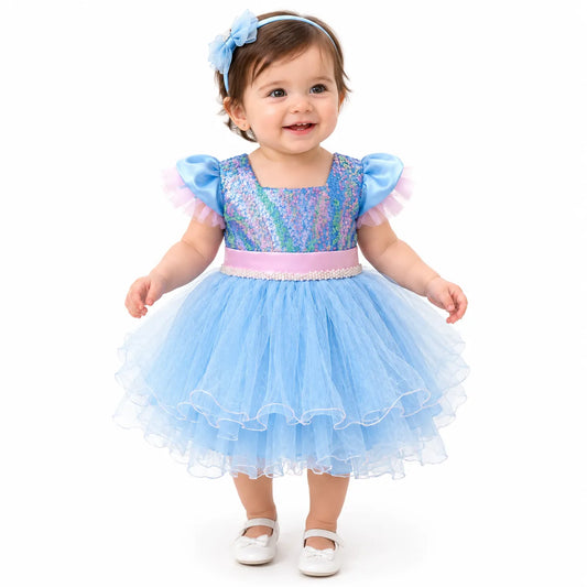 Vestido Inspirado en Stitch - Sweet Peach