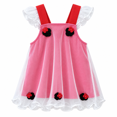Vestido Temático Baby Minnie - Sweet Peach
