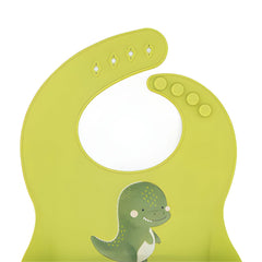 Babero de Silicona Cracky El Dinosaurio -  Sassi