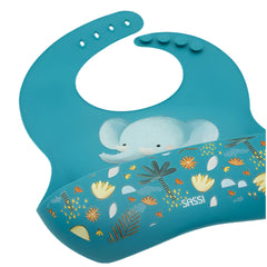 Babero de Silicona Chewy El Elefante -  Sassi
