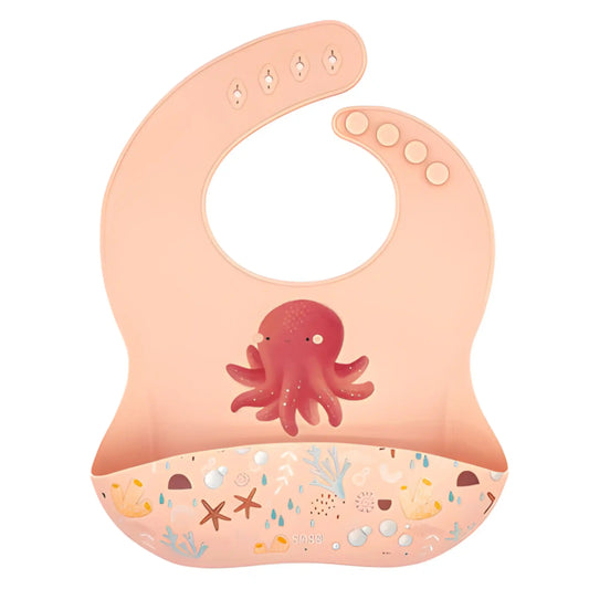 Babero de Silicona Slurpy El Pulpo -  Sassi