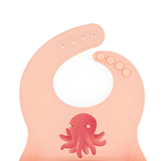 Babero de Silicona Slurpy El Pulpo -  Sassi