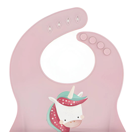 Babero de Silicona Sparkly El Unicornio -  Sassi