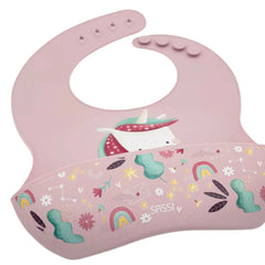 Babero de Silicona Sparkly El Unicornio -  Sassi