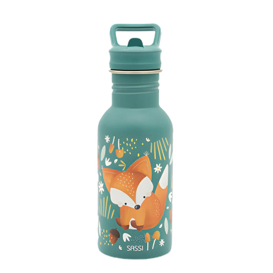 Botella de Acero Inoxidable  500ml Crunchy El zorro - Sassi