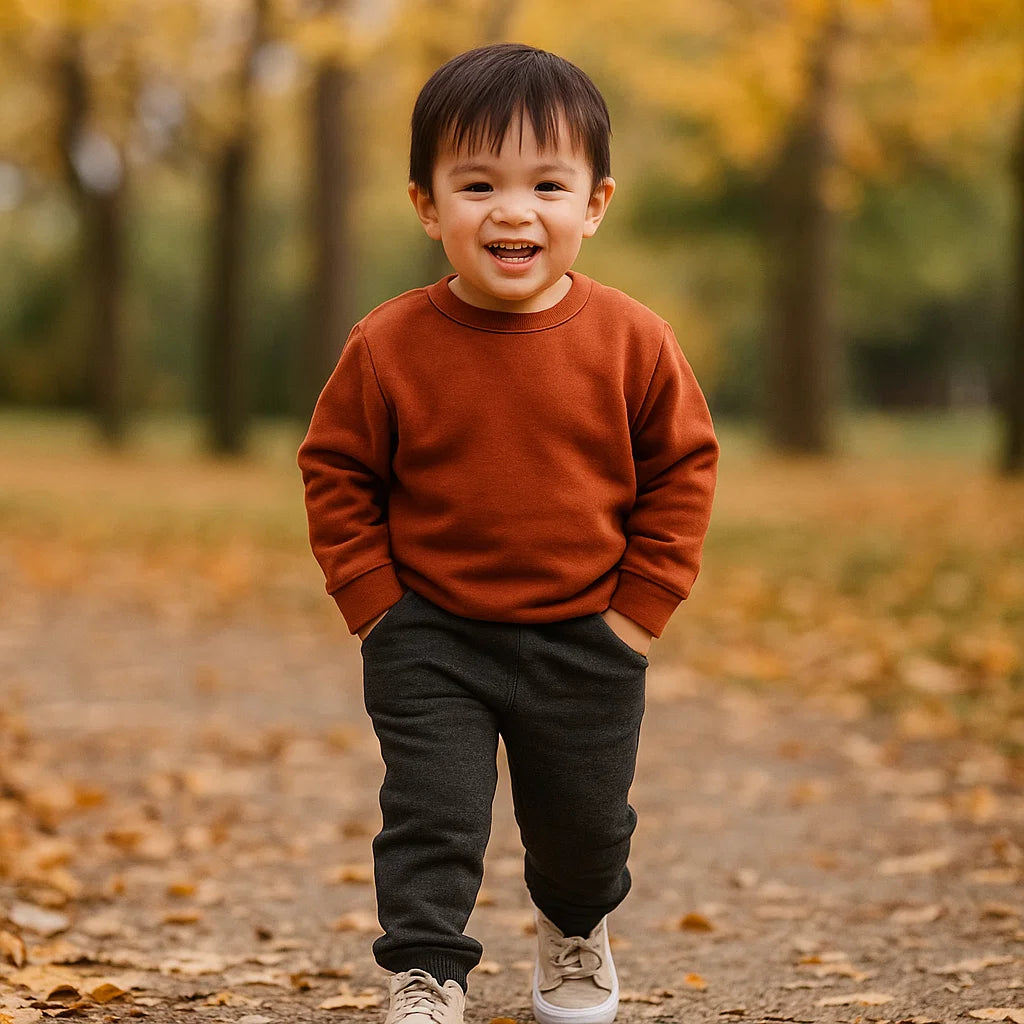 Jogger Básico Niño Gris Oscuro - Compostura