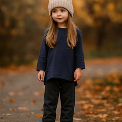 Jogger Básico Niña Gris Oscuro- Compostura