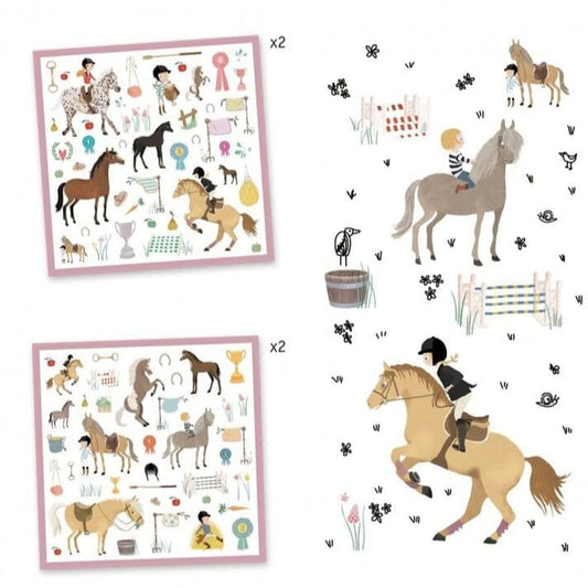 Pegatinas Caballos - Djeco