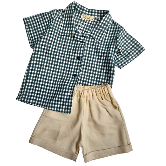 Set Sebastián Cuadros Verde Bebé