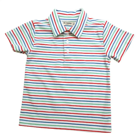 Polo Cuello Camisero Rayas - Compostura