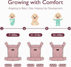 Portabebés Ergonómico Negro - Momcozy
