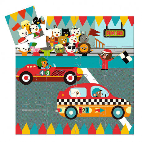 Rompecabezas de Coche de Carreras  - Djeco