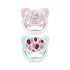Set x2 Chupones PreVent de 0 a 6 meses Conejita Rosa Dr. Browns