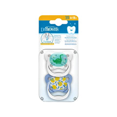 Set x2 Chupones PreVent de 6 a 18 meses Dino Dr. Browns