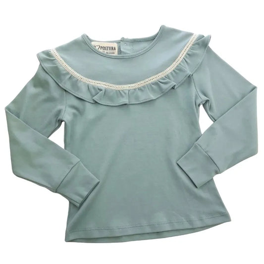Polo Manga Larga Cintillo Verde