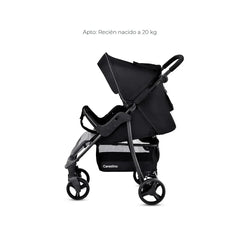 Coche City Travel Gris con Accesorios - Carestino