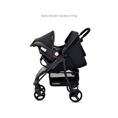 Coche City Travel Gris con Accesorios - Carestino