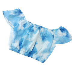 Conjunto Croptop y Falda Cielo - Compostura