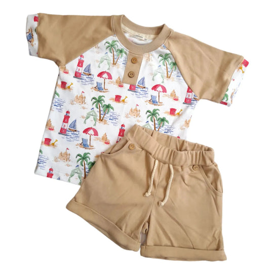Conjunto Playa Beige - Compostura