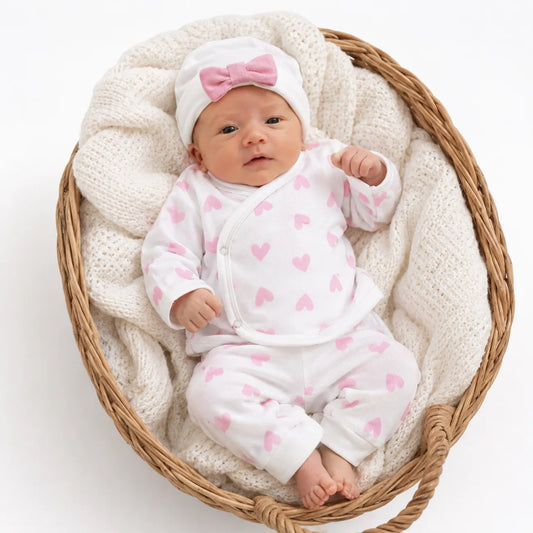 Conjunto Kimono Baby Corazones - Compostura
