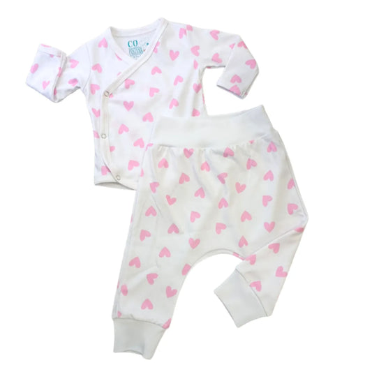 Conjunto Kimono Baby Corazones - Compostura
