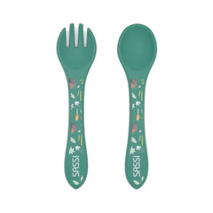 Kit de tenedor y cuchara de Silicona Crunchy El Zorrito - Sassi
