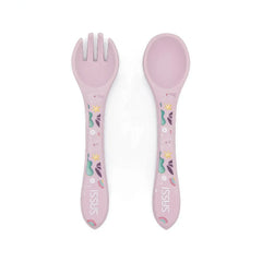 Kit de tenedor y cuchara de Silicona Sparkly El Unicornio - Sassi