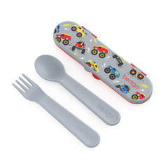 Set Cubiertos Camiones - Bentgo Kids