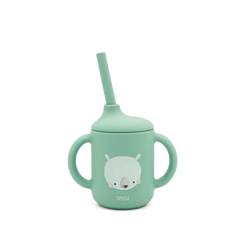 Vaso Taza con Cañita de Silicona -  Munchy El Oso