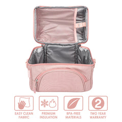 Porta Lonchera Deluxe Bentgo Kids- Blush