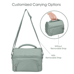 Porta Lonchera Deluxe Bentgo Kids- Kahki Green