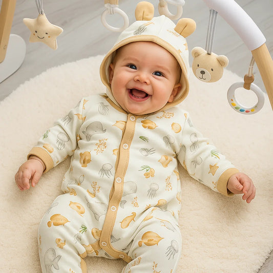 Enterizo Pima con Capucha Marino - Compostura