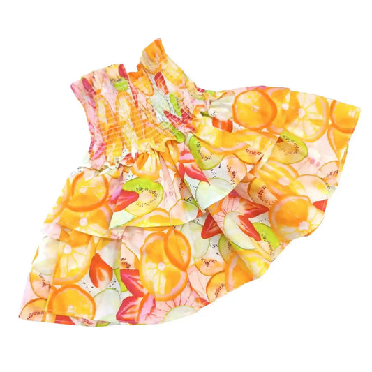 Falda Floral Amarillo - Compostura