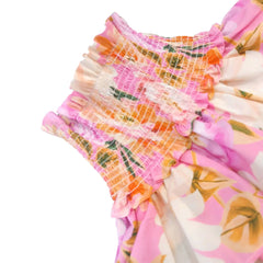 Falda Floral Rosa - Compostura