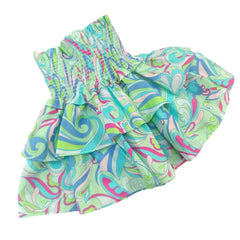 Falda Floral Verde - Compostura