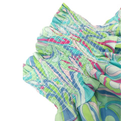 Falda Floral Verde - Compostura