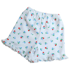 Short Algodón Kami Flores Blanco - Compostura