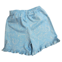 Short Algodón Kami Flores Celeste - Compostura