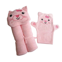 Toalla con Capucha Gatita