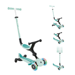 Scooter Go Up Active 360° 15m-7 LED Menta - Globber