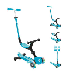 Scooter Go Up Active 360° 15m-7 LED Turquesa - Globber