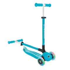 Scooter Go Up Active 360° 15m-7 LED Turquesa - Globber