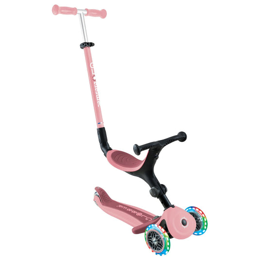 Globber Go Up Active LED Rosado Pastel