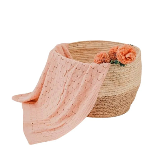 Manta de Hilo Rosa