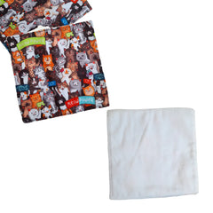 Individual Impermeable con Servilleta - Gatos