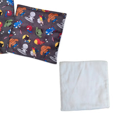 Individual Impermeable con Servilleta - Héroes