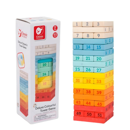 Deluxe Colourful / Jenga Colorido - Classic World