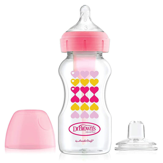Biberón de Transición Rosa 9oz